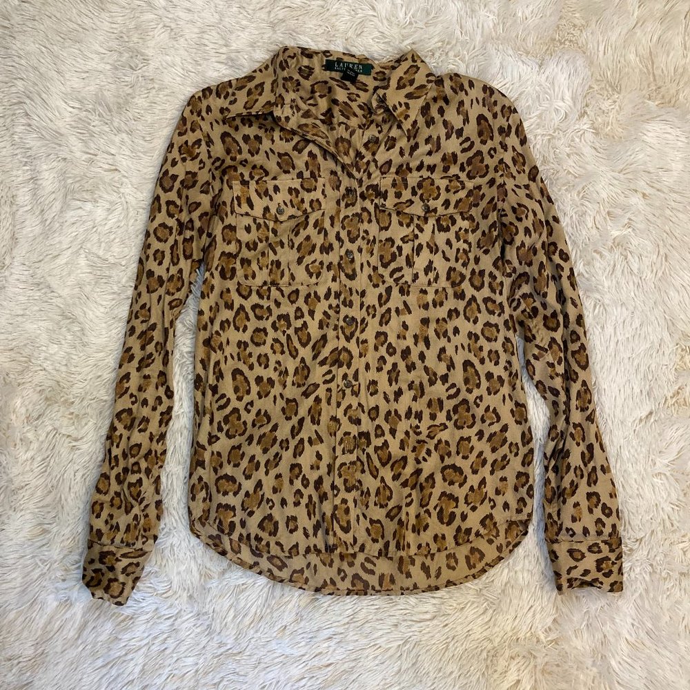 Leopard Button Down Shirt
